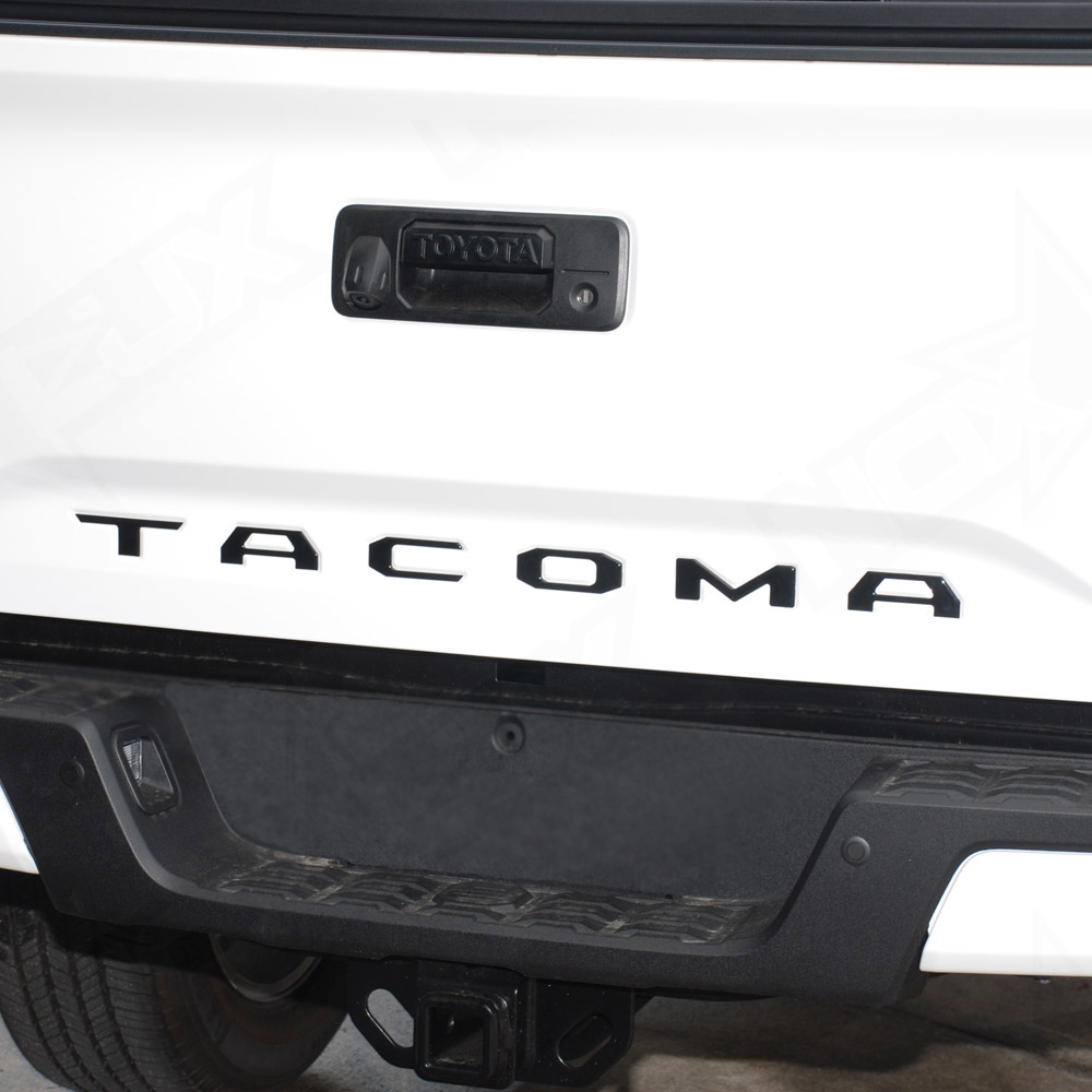 Matte Black 2016-2017 Tacoma Tailgate Insert On Truck - Nox Lux