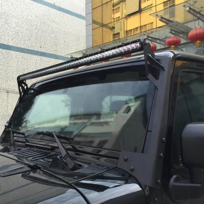 Jeep Wrangler Windshield Mounting Bracket – 50″ LED Bar