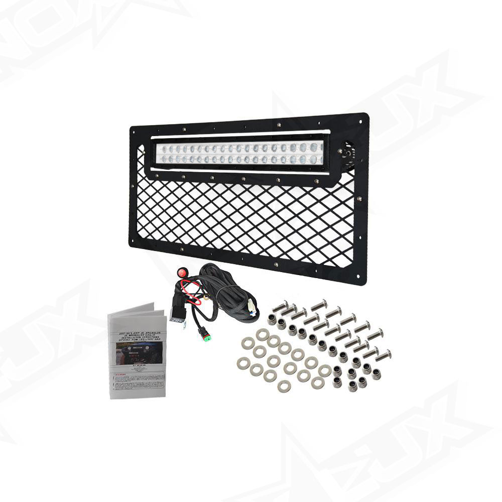 2007-2016 Jeep Wrangler JK Black Out LED Grille Kit - Nox Lux