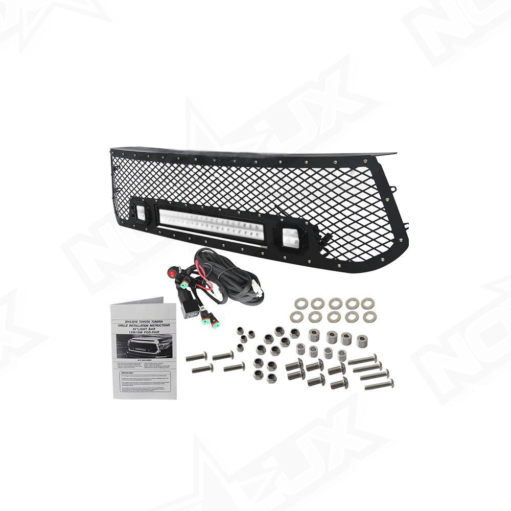 2014 2016 Toyota Tacoma Black Out LED Grille Kit - Nox Lux