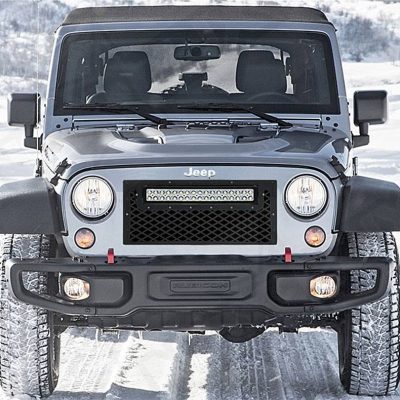 2007-2018 Jeep Wrangler JK Black Out LED Flat Grille Kit