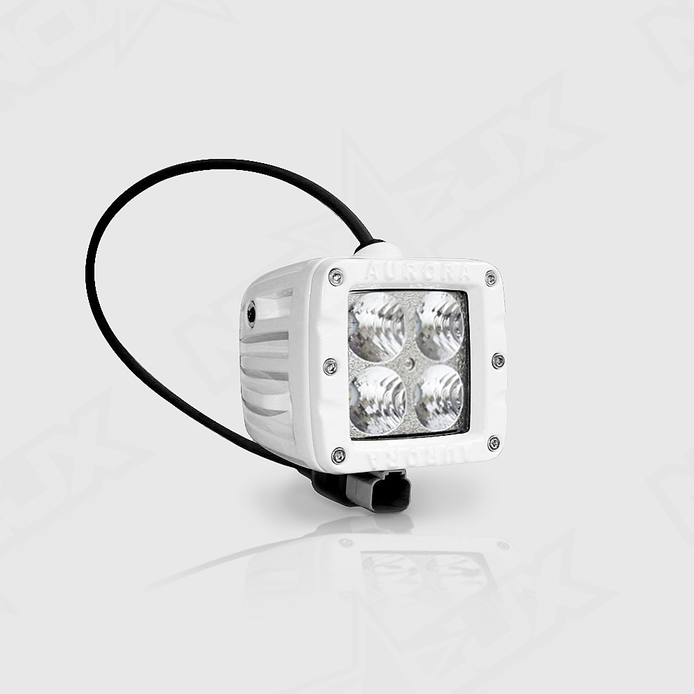 Aurora 2 Inch Marine White LED Flood Beam 40 Watt - Nox Lux