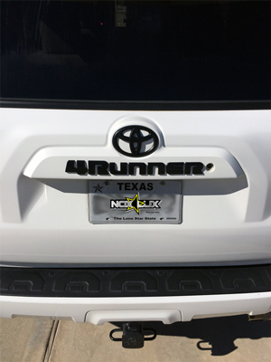 4 Runner Black Out Kit On White - Nox Lux