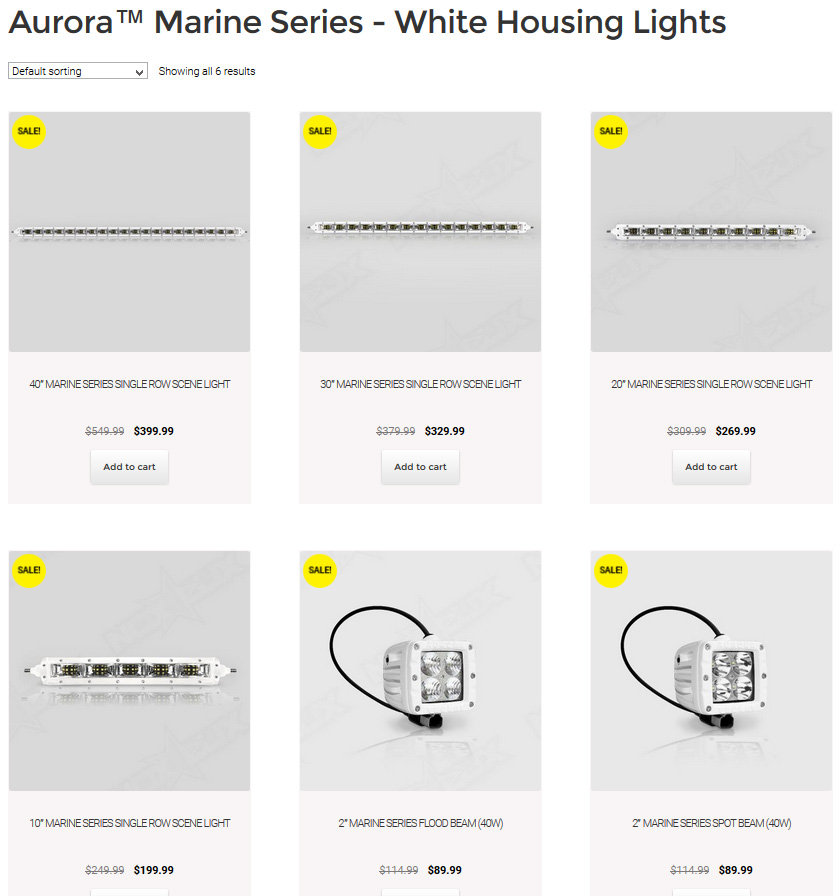 LED marine spreader lights