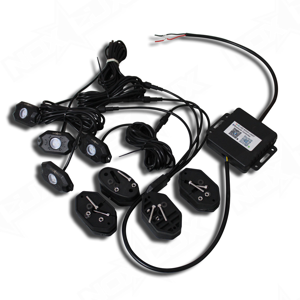 RGB Rock Light Kit 4 Pods -Nox Lux