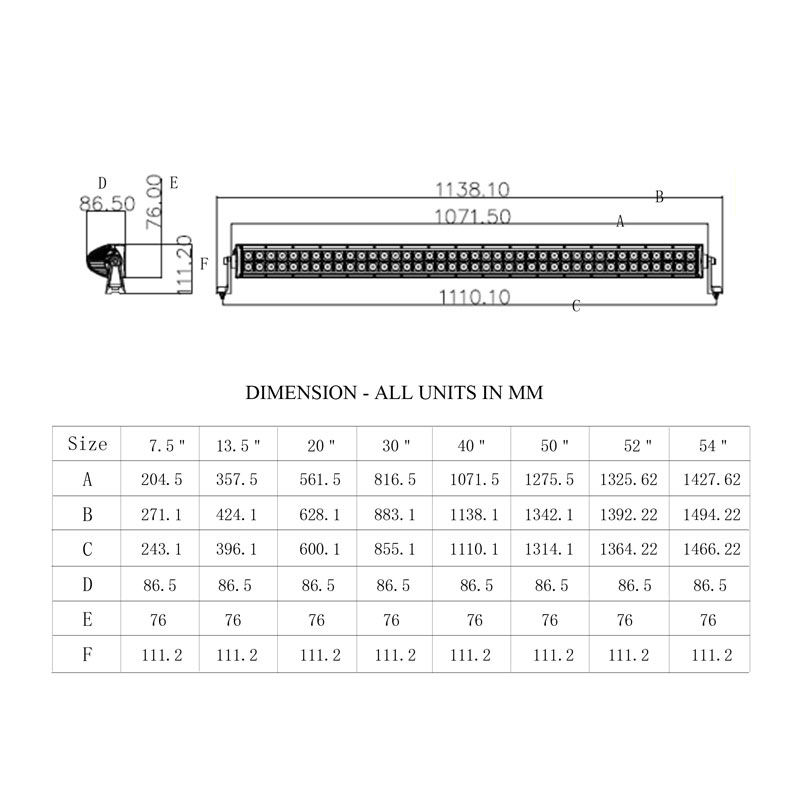 Double Row Led Light Bar