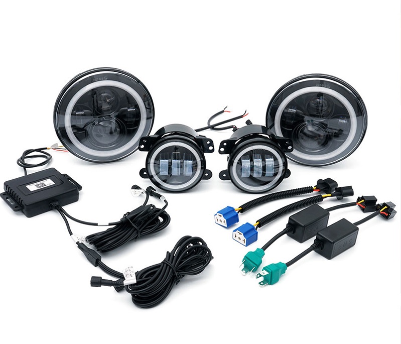 RGB HALO Headlights and RGB Fog Lights Kit