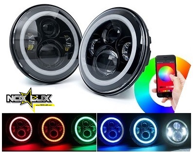 RGB halo headlights