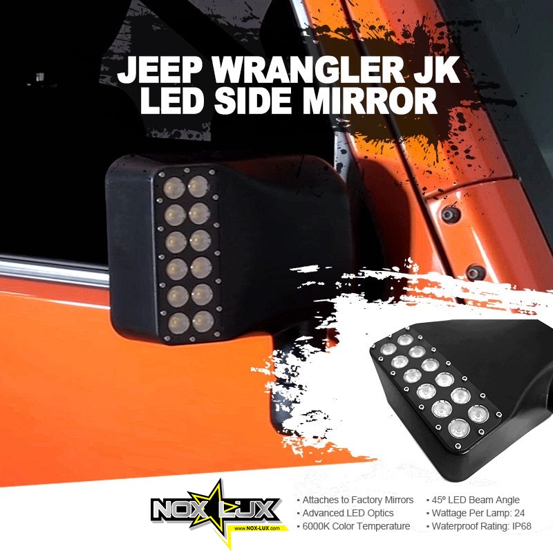 Jeep JK LED Mirror Lights w/ Turn Signal